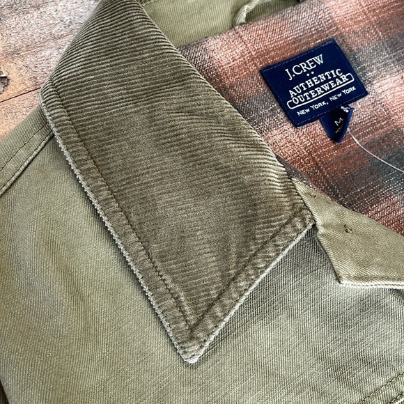 J. Crew flannel lined barn/hunting jacket, size M, NWT - Picture 4 of 9